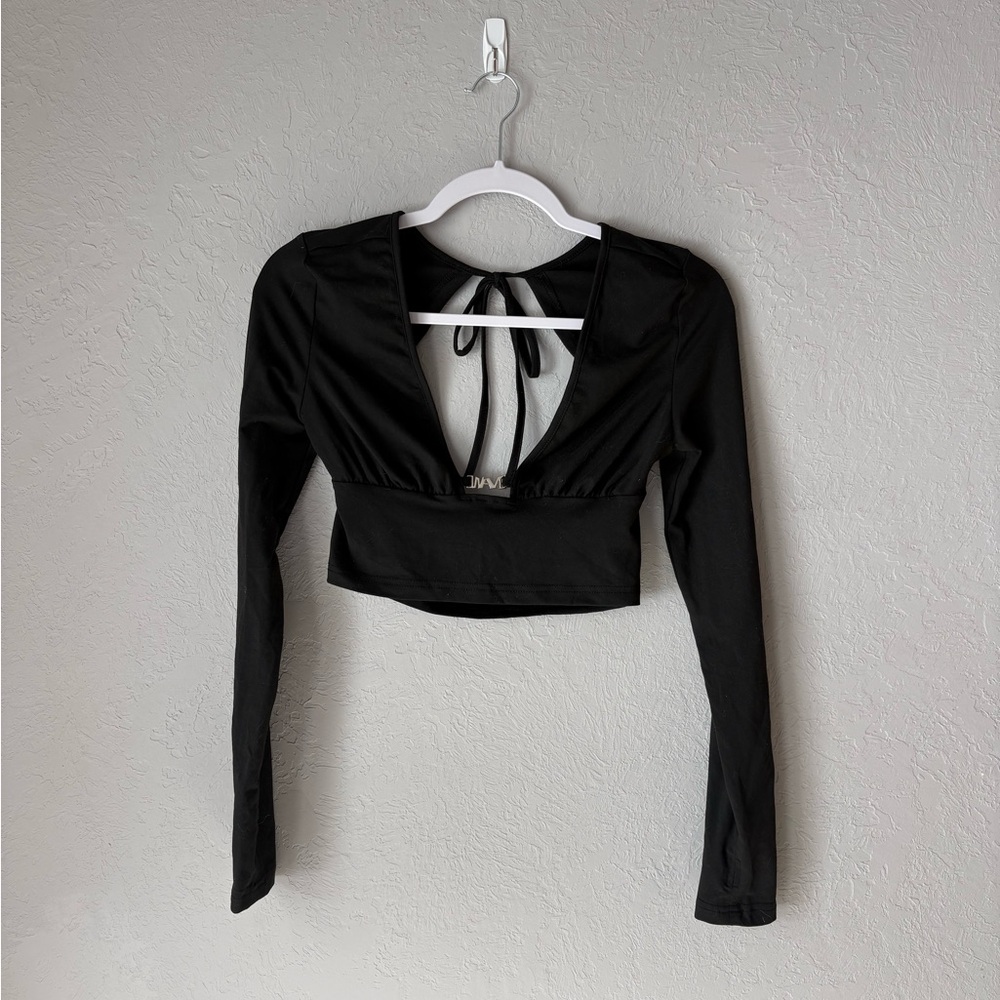 Sexy Black Long Sleeve Women's Top